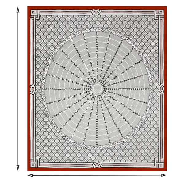 Red_Cotton_Majestic_Mandala_Luxe_Double_Bedsheet_With_Pillow_Cover_100_X_108_Cm